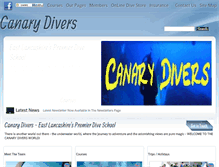 Tablet Screenshot of canarydivers.com
